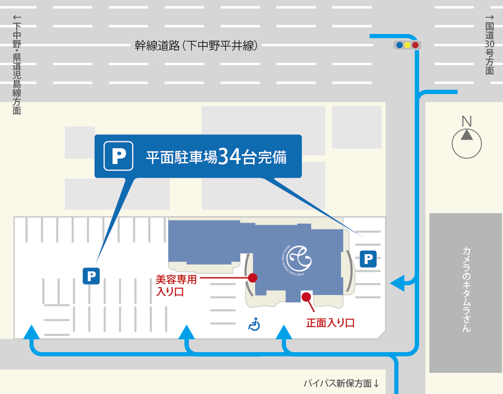 周辺地図・駐車場案内